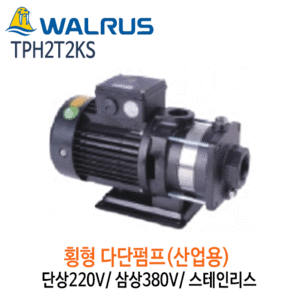 (펌프샵)왈러스펌프TPH2T2KS산업용횡형다단펌프스텐단상삼상펌프,TPH-2T2KS
